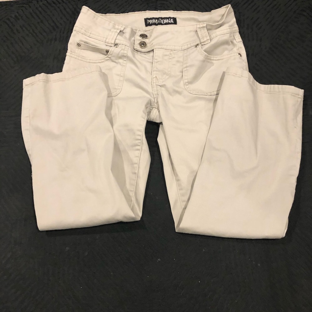 2/$45-Primadonna off white jeans.  Size 3.